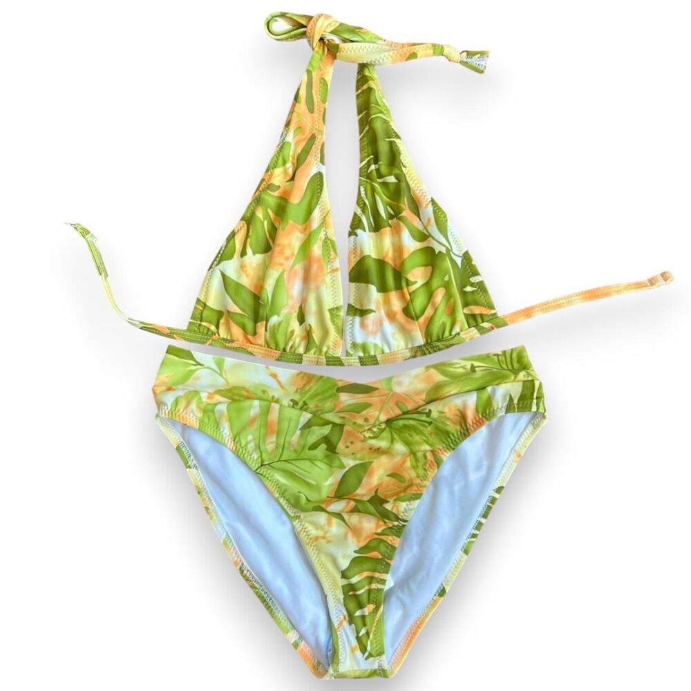 Vintage deadstock tropical print bikini